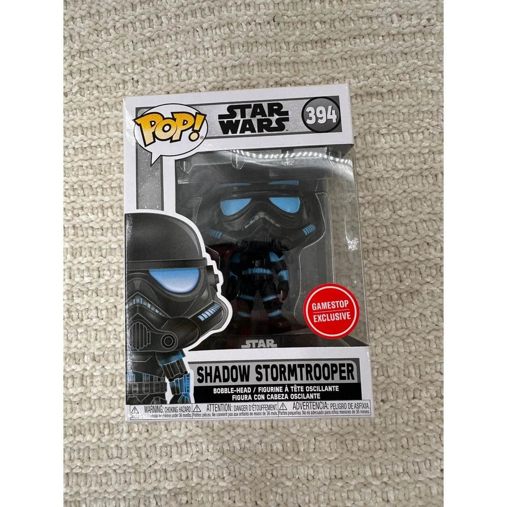 Funko Pop Star Wars Shadow Stormtrooper 394 GameStop Exclusive Black Bobble Head